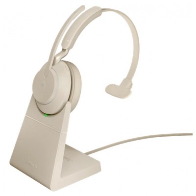 Гарнитура Jabra Evolve2 65, Link380c UC Mono Stand Beige (26599-889-888)