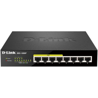 Коммутатор PoE D-link DGS-1008P DGS-1008P/E1A