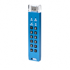 Флешка с пин кодом DataLock PRO4 Blue 128 Gb USB 3.2