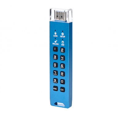Флешка с аппаратным шифрованием DataLock PRO4 Blue 2 TB USB 3.2