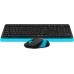 Клавиатура и мышь Wireless A4Tech FG1010 BLUE