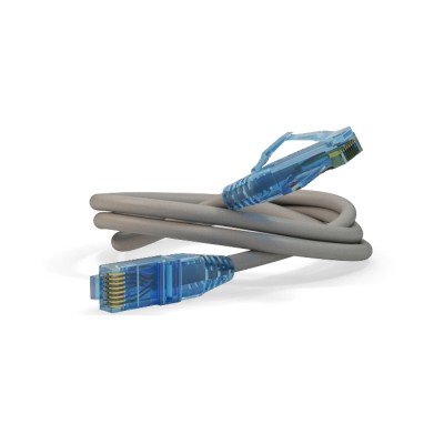 Патч-корд Hyperline PC-LPM-UTP-RJ45-RJ45-C6-1M-LSZH-GY