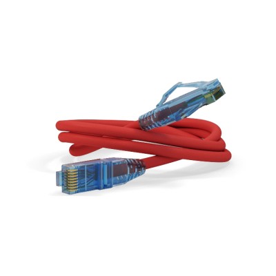 Патч-корд Hyperline PC-LPM-UTP-RJ45-RJ45-C6-1M-LSZH-RD
