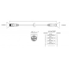 Патч-корд Hyperline PC-LPM-STP-RJ45-RJ45-C5e-2M-LSZH-OR