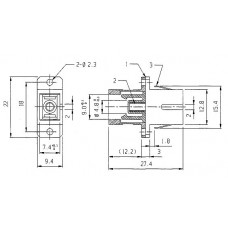 Оптический адаптер Hyperline FA-P11Z-SC/SC-N/BK-BL