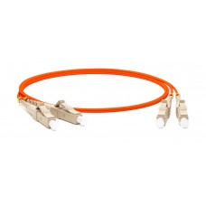 Патч-корд Hyperline FC-D2-50-LC/PR-LC/PR-H-1.5M-LSZH-OR