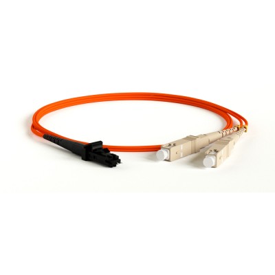 Патч-корд Hyperline FC-D2-50-MTRJM/PR-SC/PR-H-2M-LSZH-OR