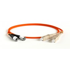 Патч-корд Hyperline FC-D2-50-FC/PR-SC/PR-H-0.5M-LSZH-OR