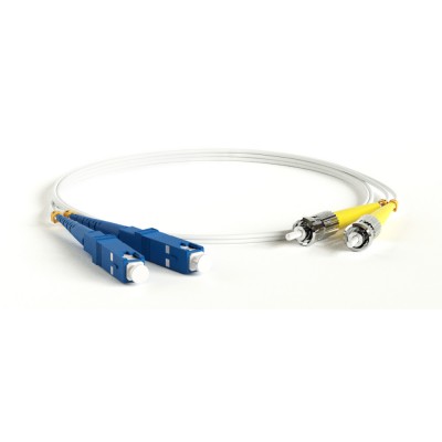 Патч-корд Hyperline FC-D2-9A1-SC/UR-ST/UR-H-1M-LSZH-WH