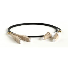 Патч-корд Hyperline FC-D2-50-LC/PR-SC/PR-H-10M-LSZH-BK