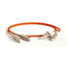 Патч-корд Hyperline FC-D2-50-LC/PR-SC/PR-H-0.5M-LSZH-OR
