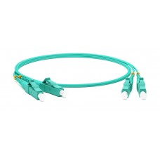 Патч-корд Hyperline FC-D2-503-LC/PR-LC/PR-H-0.5M-LSZH-AQ