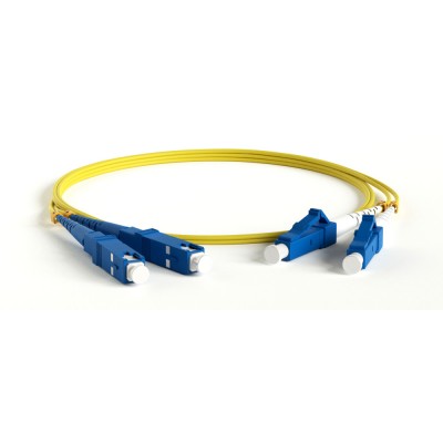 Патч-корд Hyperline FC-D2-9-LC/UR-SC/UR-H-0.5M-LSZH-YL