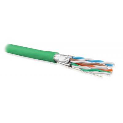 Кабель Hyperline UFTP4-C6A-S23-IN-PVC-GN-500