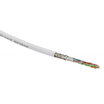 Кабель Hyperline SFUTP4-C5E-S24-IN-PVC-WH-305