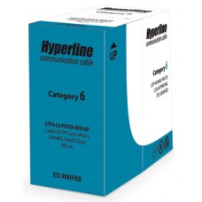 Кабель Hyperline UUTP4-C6-P24-NCR-IN-LSZH-OR-100