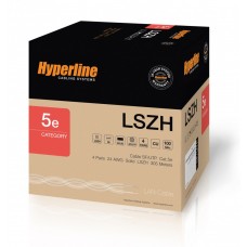 Кабель Hyperline SFUTP4-C5E-S24-IN-LSZH-YL-305