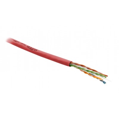 Кабель Hyperline UUTP4-C6-S23-IN-PVC-RD-305