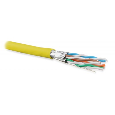 Кабель Hyperline UFTP4-C6A-S23-IN-PVC-YL-500