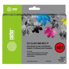 Комплект картриджей Cactus CS-CLI451BK/M/C/Y