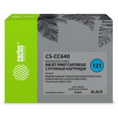 Картридж Cactus CS-CC640 (№121)